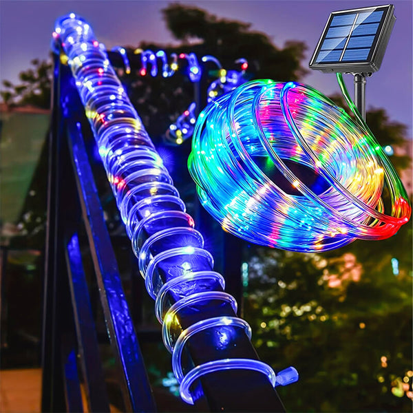 Pisca Pisca de Energia Solar Natalino Tubos de Led