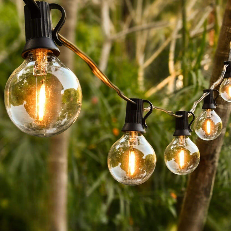 Varal de Luzes com Lâmpadas Arredondadas 7,5 metros - Ilumine Exteriores - Swanutilidades