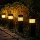 Luminária LED Solar Retangular para Caminhos - Ilumine Exteriores