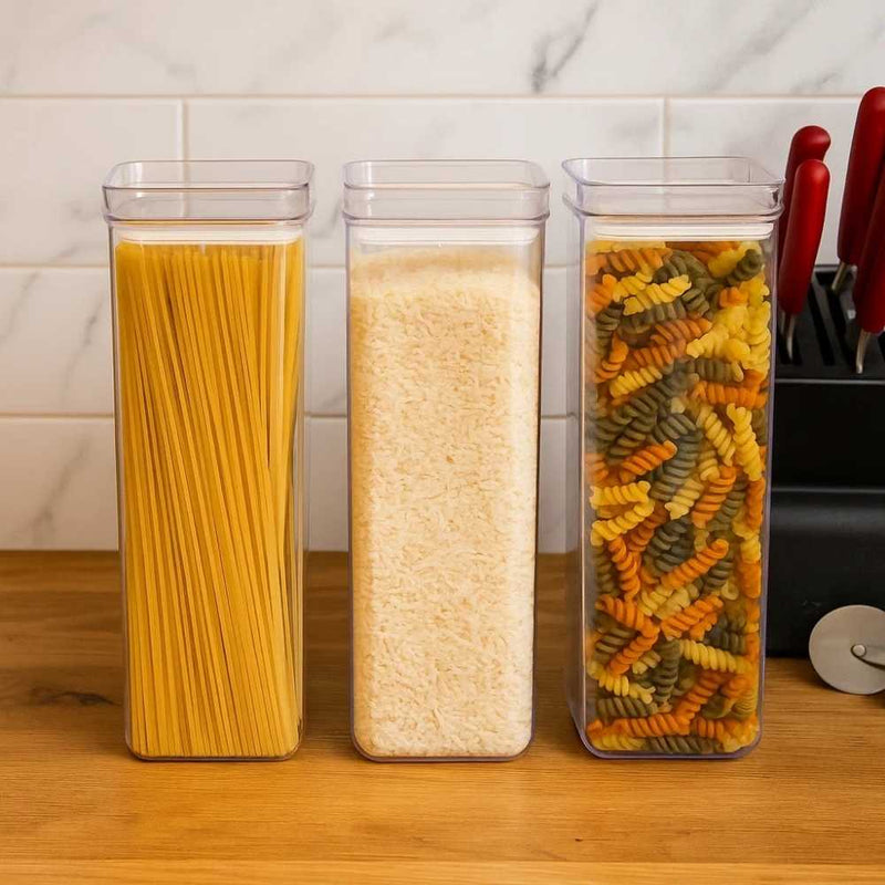 Kit de Potes Herméticos Para Cozinha - Swan Kitchen