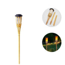 Tocha LED Solar de Bambu - Ilumine Exteriores