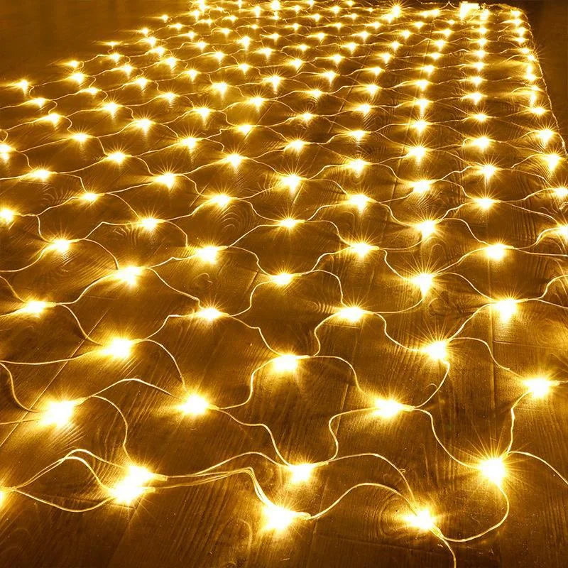 Pisca Pisca Rede de Leds Natalinos - Ilumine Exteriores