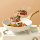 Frigideira Gourmet Antiaderente em Cerâmica e Madeira - Swankitchen
