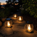 Luminária Solar Led Efeito Chama para Jardim – Swanlight