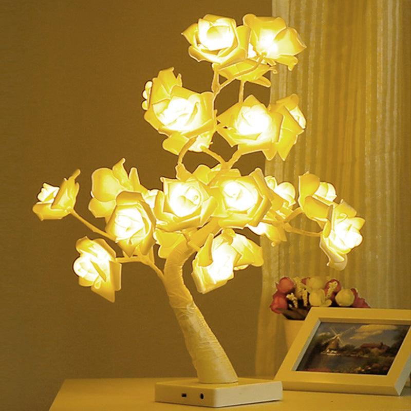 Luminária Led Rosas Encantadas - Luz de Fadas - Swanutilidades